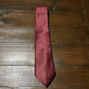 Burgundy silk tie